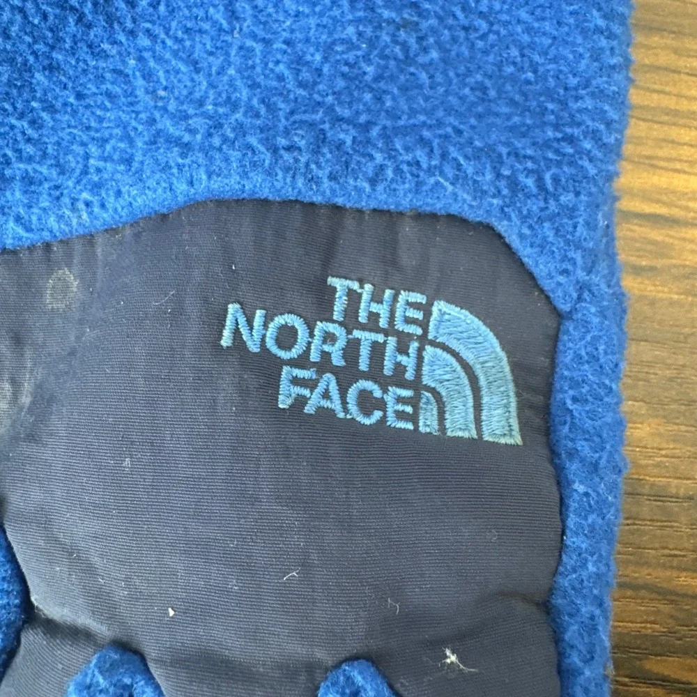 The North Face Kids Blue Denali Etip Fleece Touchscreen Gloves Youth Small S/P